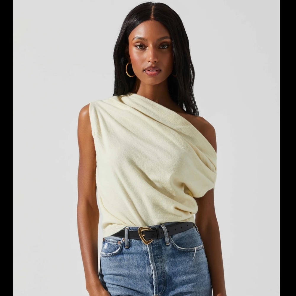 ASTR the label knit off the shoulder top